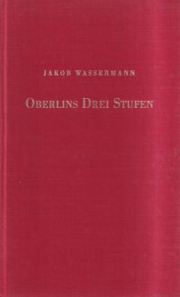 Wassermann, Oberlins drei Stufen. (Umschlag)