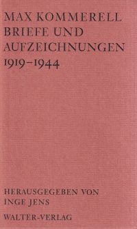 Kommerell, Briefe und Aufzeichnungen. (Umschlag)