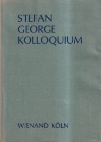 Heftrich, Stefan George Kolloquium. (Umschlag)