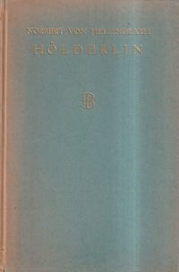 Hellingrath, Hölderlin. (Umschlag)