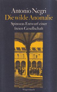 Negri, Die wilde Anomalie. (Umschlag)