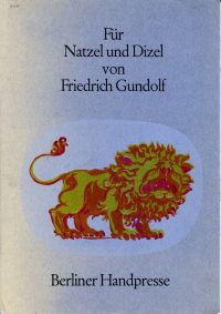 Gundolf, Für Natzel und Dizel ein bilderbuch drin Gott und Welt nach laeng-und q (Umschlag)
