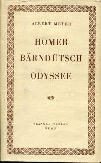 Meyer, Homer bärndütsch, Odyssee. (Umschlag)